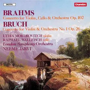 Lydia Mordkovitch, Neeme Järvi, London Symphony Orchestra - Brahms: Double Concerto; Bruch: Violin Concerto No.1 (1989)