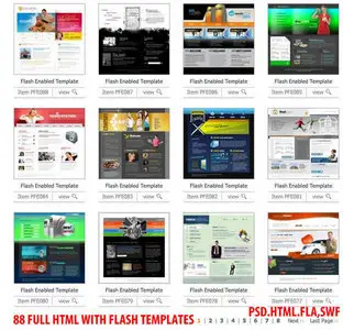 84 Flash Templates