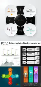 Vectors - Infographics Backgrounds 19