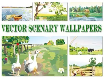 80 Vector Scenary Wallpapers
