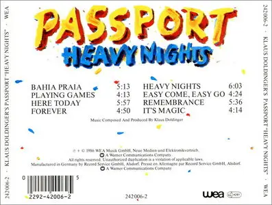 Passport - Heavy Nights (1986)