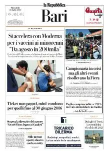 la Repubblica Bari - 28 Luglio 2021