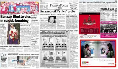 Philippine Daily Inquirer – December 28, 2007