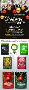 Vectors - Christmas Party Posters 7