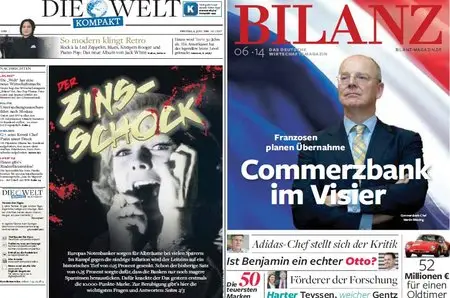 Die Welt kompakt (+ Beilage: Bilanz Juni 06/2014) vom Freitag, 06. Juni 2014
