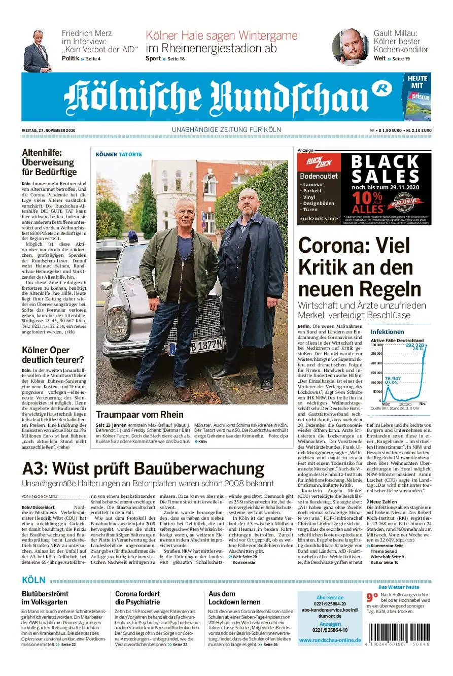 Kölnische Rundschau Köln-Süd – 27. November 2020