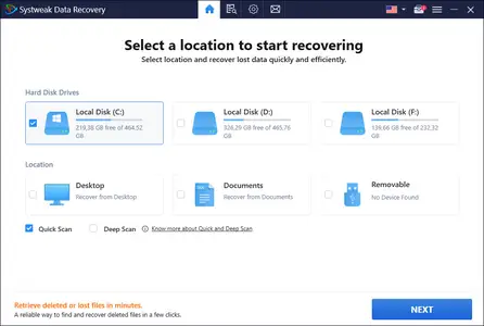 Systweak Data Recovery 1.1.1.130 Multilingual