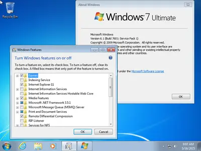 Windows 7 Ultimate SP1 Multilingual (x64) Preactivated May 2025