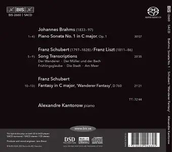 Alexandre Kantorow - Brahms, Schubert (2024)