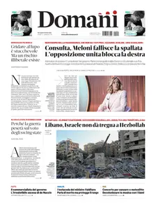 Domani - 9 Ottobre 2024