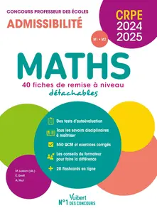 Maths - CRPE 2024-2025 - 40 fiches de remise à niveau - Eric Greff, André Mul