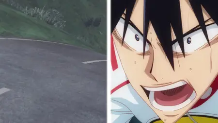 Yowamushi Pedal (2013 S05E18 Water Gate Dive Commie