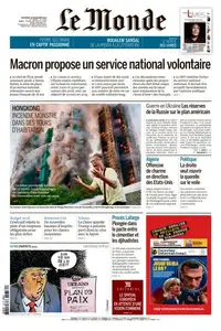 Le Monde du Vendredi 28 Novembre 2025