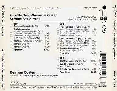 Ben van Oosten - Camille Saint-Saëns: Complete Organ Works (2012)