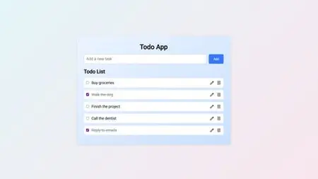 Todo App Project: Learn Javascript, Html & Css Step By Step