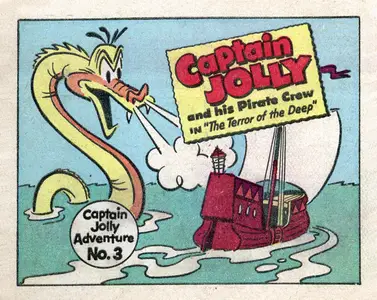 Captain Jolly Adventure 003 The Terror of the Deep Post Cereal 1953 c2c Pmack