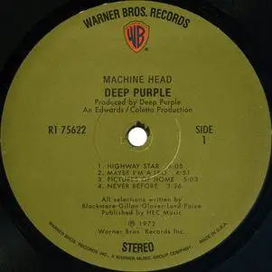 Deep Purple - Machine Head (1972) [2006, Vinyl Rip 16/44 & mp3-320 + DVD]