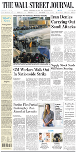 The Wall Street Journal – 16 September 2019