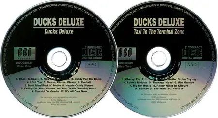 Ducks Deluxe - 'Ducks Deluxe' (1974) + 'Taxi To The Terminal Zone' (1975) 2CD Reissue 2001