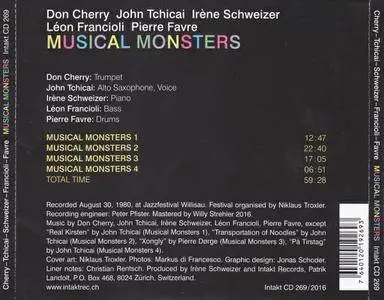 Don Cherry, John Tchicai, Irene Schweizer, Leon Francioli, Pierre Favre - Musical Monsters (2016) {Intakt}
