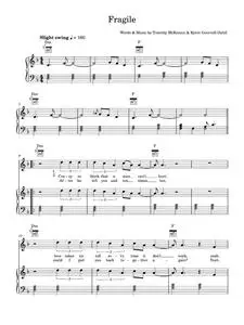 Fragile (featuring Labrinth) - Kygo, Labrinth (Piano-Vocal-Guitar (Piano Accompaniment))