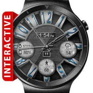 Brushed Steel HD Watch Face Premium v2.4.7.1 (Unlocked)