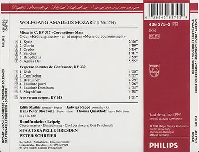 W.A. Mozart - Staatskapelle Dresden / Quasthoff / Schreier - Krönungsmesse (1993)