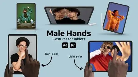 Male Hand Gestures for Tablets 51760839