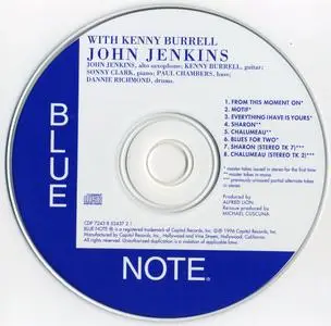 John Jenkins - John Jenkins With Kenny Burrell (1957) {Blue Note Connoisseur CD Series, SBM}