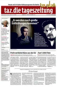 Tageszeitung TAZ vom 07 August 2014