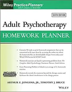 Adult Psychotherapy Homework Planner (PracticePlanners), 6th Edition