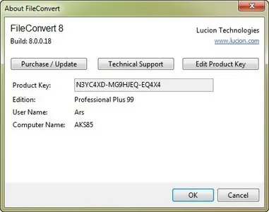 Lucion FileConvert Professional Plus 8.0.0.18