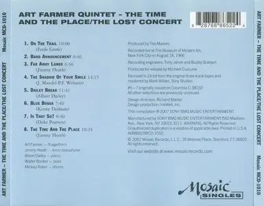 Art Farmer - The Time And The Place/The Lost Concert (1966) {Mosaic Records MCD-1010 rel 2007}