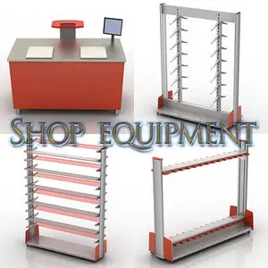 3D models of Shop equipment
