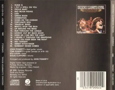 Creedence Clearwater Revival - Chronicle_The 20 Greatest Hits (1976) (1991)