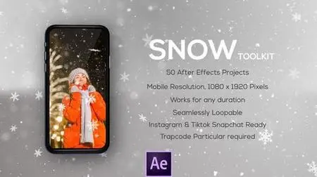 50 Snow Overlays - Instagram - Vertical Resolution - For Mobile Videos 41021662