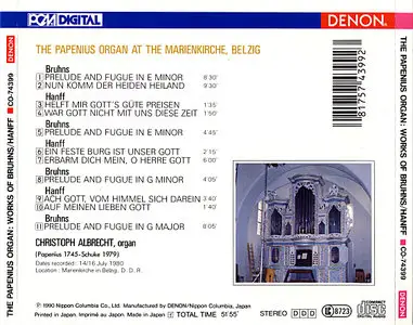 Christoph Albrecht - The Papenius Organ at the Marienkirche, Belzig (1990)