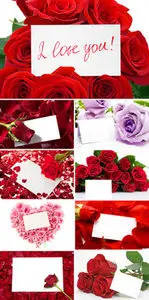Stock Photo - Roses and Cards