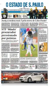 Jornal O Estado de São Paulo 11 de maio de 2012 - Sexta