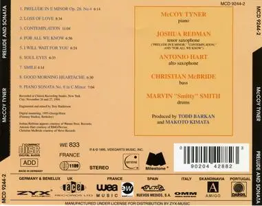 McCoy Tyner - Prelude and Sonata (1995) {Milestone MCD 9244-2 rec 1994}