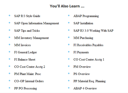 The Ultimate SAP Training Course CBT