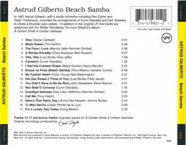 Astrud Gilberto - Beach Samba (1967) {Verve 314 519 801-2, Remastered & Expanded Edition rel 1993}