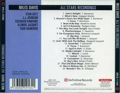 Miles Davis - All Stars Recordings (2000) {Definitive Records DRCD 11164 rec 1947-1950}