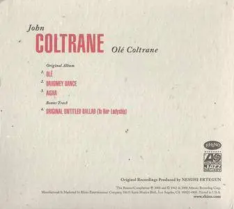 John Coltrane - Olé Coltrane (1961) {2000 Rhino}