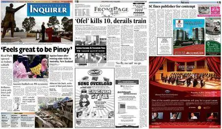 Philippine Daily Inquirer – October 27, 2012
