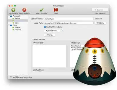 VirtualHostX 7.1.6 Mac OS X