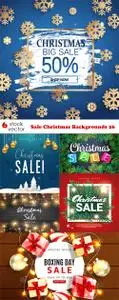 Vectors - Sale Christmas Backgrounds 26