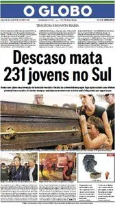 Jornal O Globo - 28 de janeiro de 2013 - Segunda