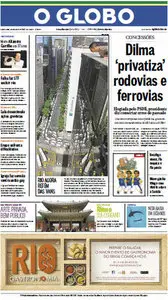 Jornal O Globo - 16 de agosto de 2012 - Quinta
