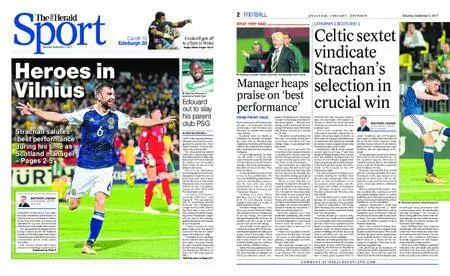 The Herald Sport (Scotland) – September 02, 2017